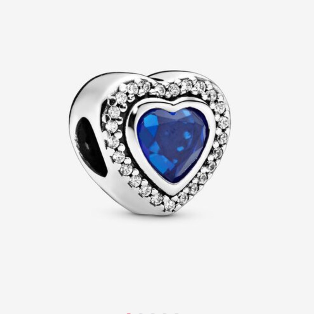 Pandora Sapphire heart charm.